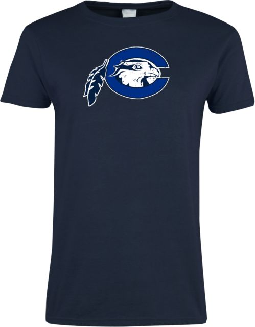 Chowan Womens Short Sleeve Tee Mascot Logo Distressed - ONLINE ONLY