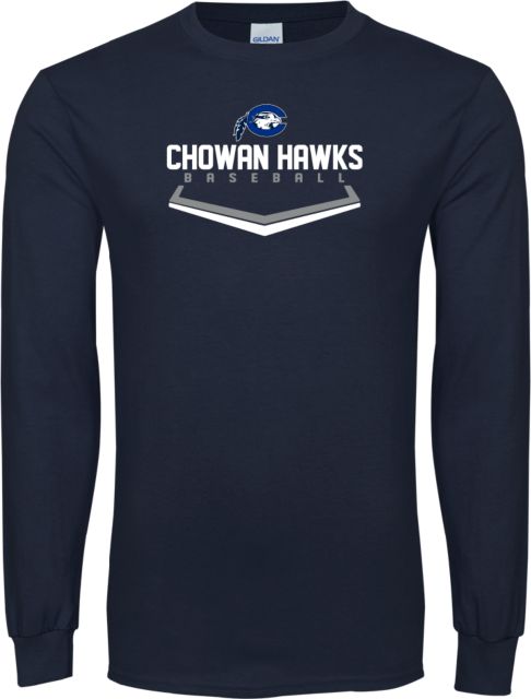 Chowan Long Sleeve T Shirt Chowan Hawks Baseball - ONLINE ONLY
