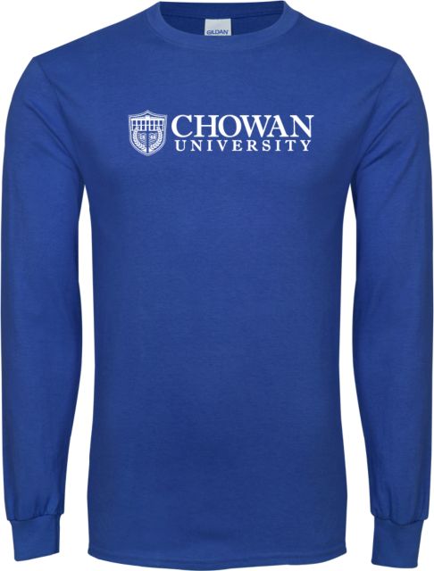 Chowan Long Sleeve T Shirt Horizontal Primary Mark - ONLINE ONLY