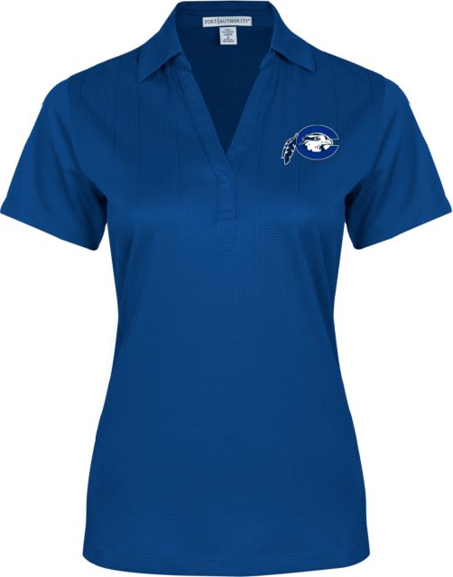 Chowan Womens Performance Fine Jacquard Polo Mascot Logo - ONLINE ONLY
