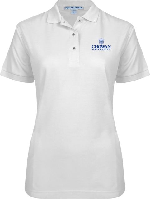 Chowan Womens Silk Touch Pique Polo Primary Mark - ONLINE ONLY
