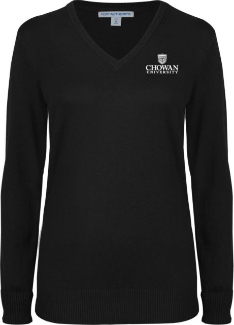 Chowan Womens VNeck Sweater Primary Mark - ONLINE ONLY