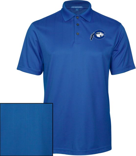 Chowan Performance Fine Jacquard Polo Mascot Logo - ONLINE ONLY