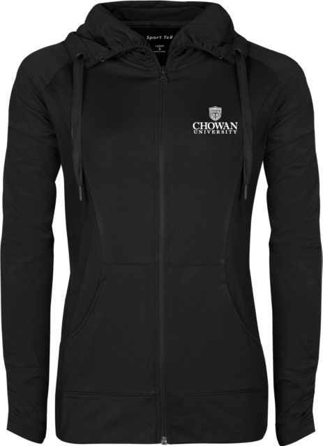 Chowan Womens Sport Wick Stretch Full Zip Jacket Primary Mark - ONLINE ONLY