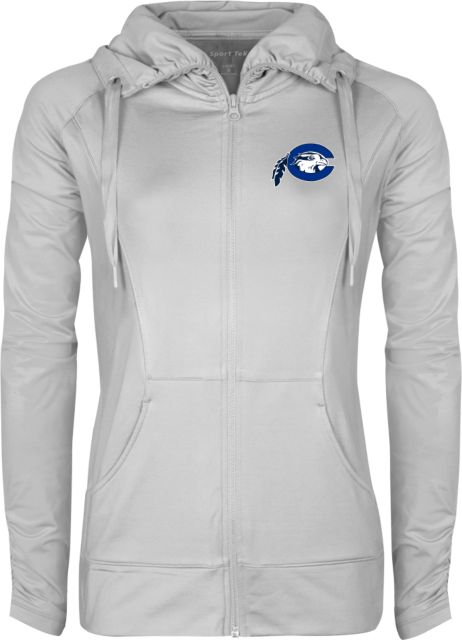 Chowan Womens Sport Wick Stretch Full Zip Jacket Mascot Logo - ONLINE ONLY