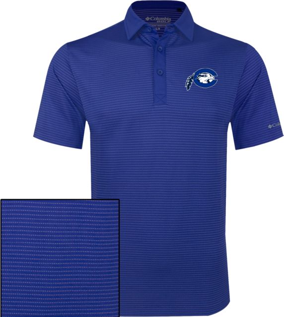 Chowan Columbia Omni Wick Sunday Golf Polo Mascot Logo - ONLINE ONLY