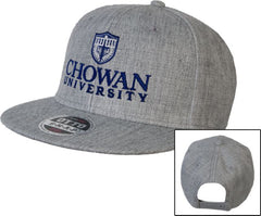 Chowan Wool Blend Flat Bill Snapback Hat Primary Mark - ONLINE ONLY